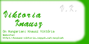 viktoria knausz business card